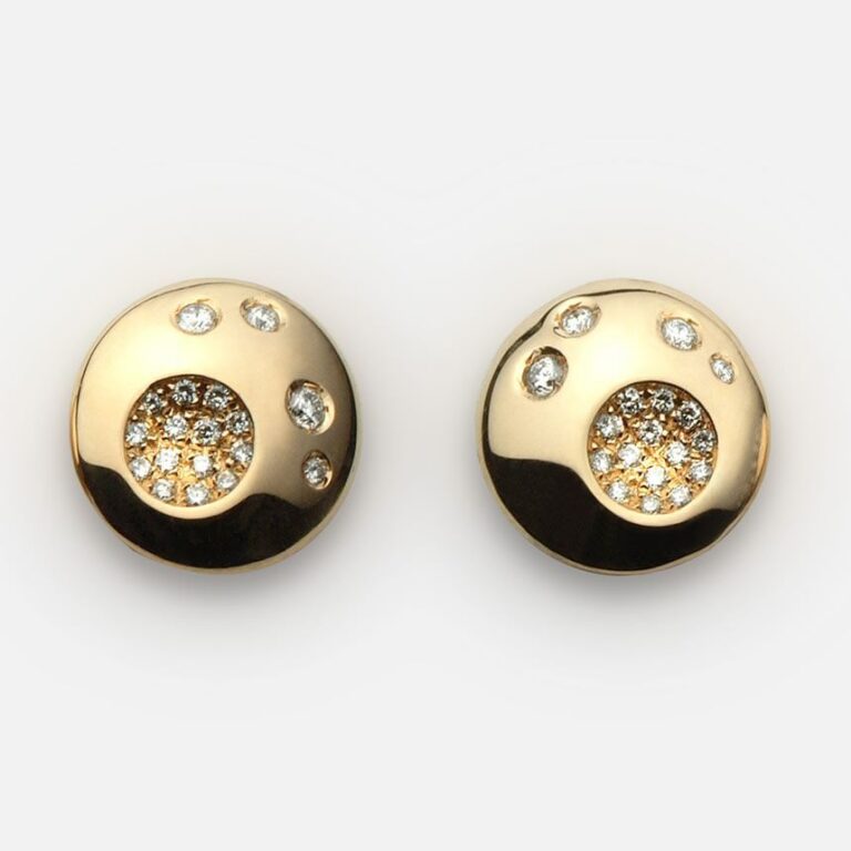 Brincos em ouro amarelo e diamantes | Summer Sky