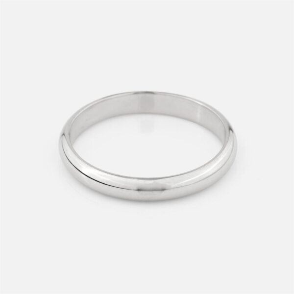 Aliança meia-cana em ouro branco - Image 2