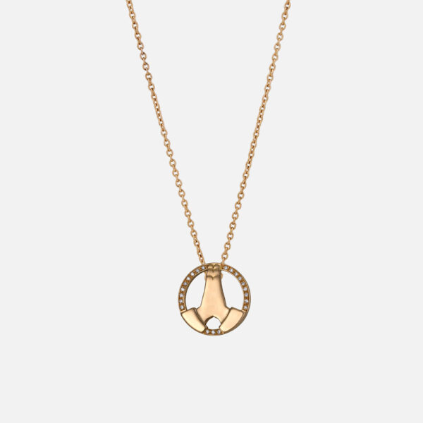 Colar Gratidão em ouro e diamantes | Peace, Hope and Love
