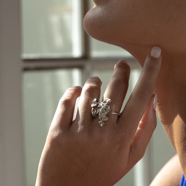 Calla Lily Diamond Ring - Image 3