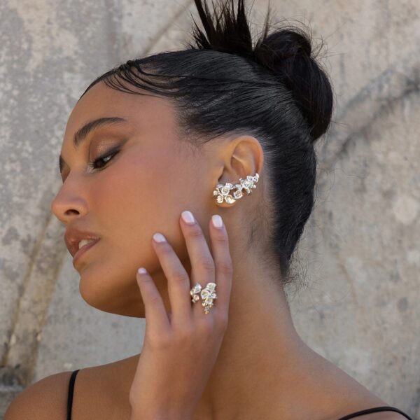 Calla Lily Bouquet Earcuff - Image 3