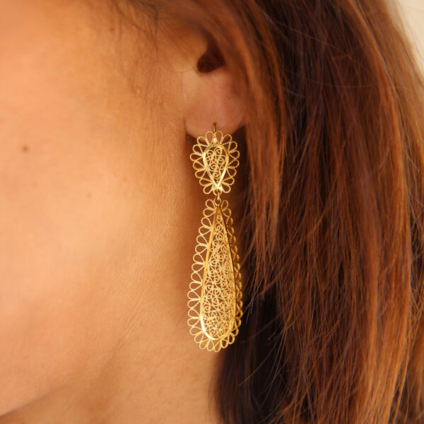 Brincos Joaninha em ouro amarelo | Filigrana - Image 2