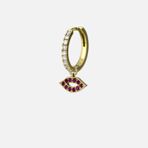 Pendente Angel Lips em ouro rubis by Débora Montenegro - Image 2