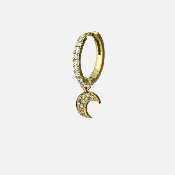 Pendente Love by the Moon em ouro diamantes by Débora Montenegro - Image 2