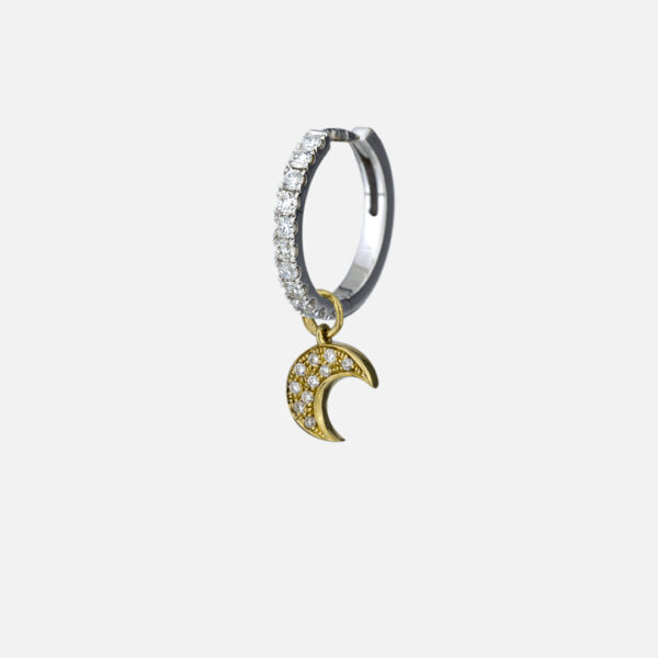 Pendente Love by the Moon em ouro diamantes by Débora Montenegro - Image 4