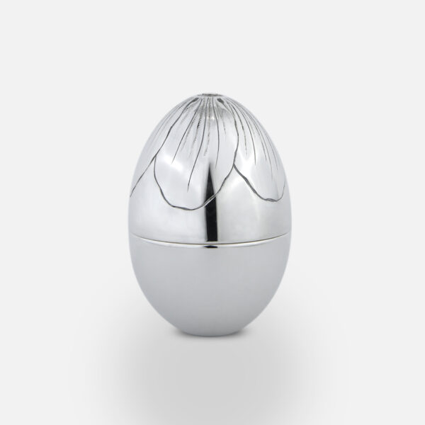 Ovo Tulipa em prata