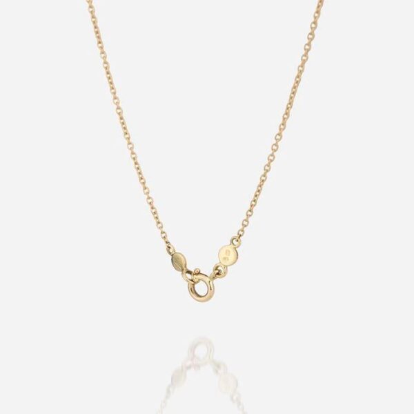 Fio com a aplicação de 1 diamante e de uma pérola akoya em ouro da Leitão & Irmão.