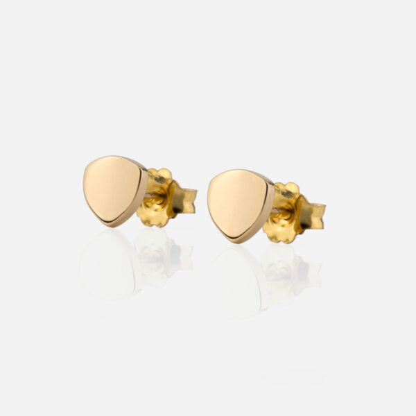 Brincos Daily modelo triângulo em ouro