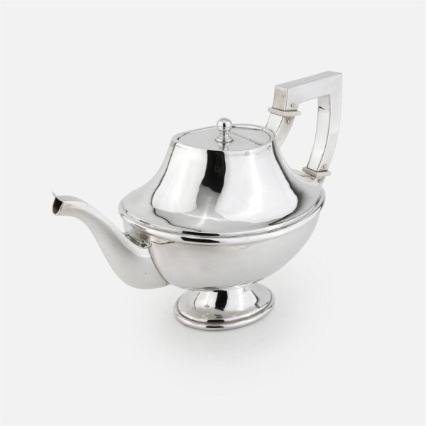 Cafeteira em prata | Serviço de Chá Oval Modelo Meia Cana