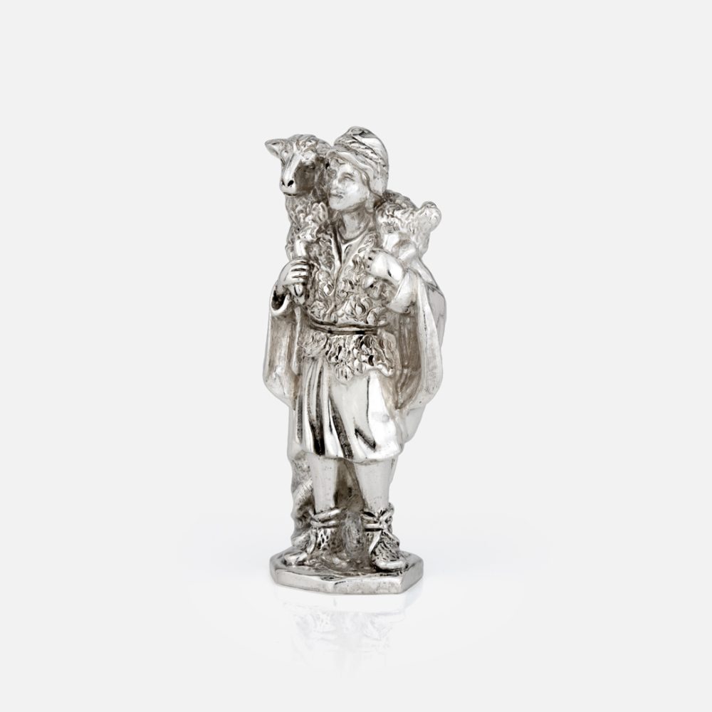 Conjunto A Adoração- Grande presépio popular em prata da Leitão & Irmão