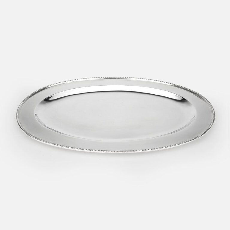 Travessa em prata modelo Contas da Leitão & Irmão