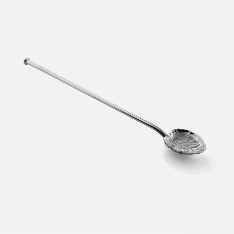 Colher de refresco em prata modelo coração da Leitão & Irmão