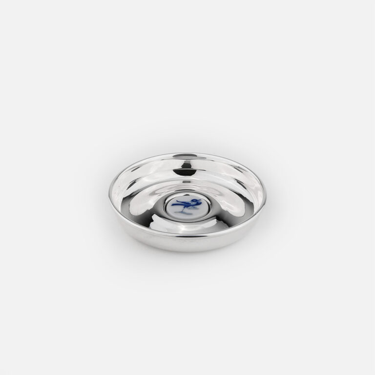 Coaster em prata e azulejo Português Desenho pássaro da leitão & Irmão