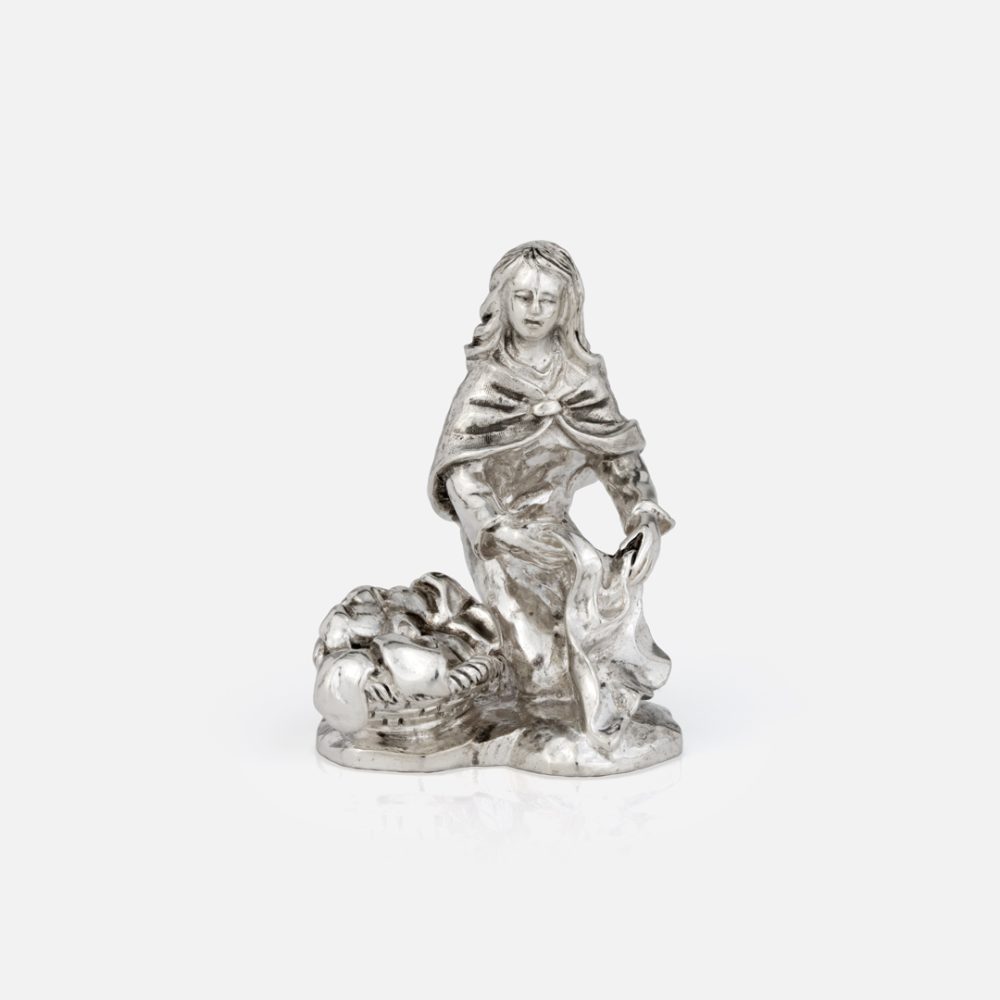 Conjunto O Rio- Grande presépio popular em prata da Leitão & Irmão