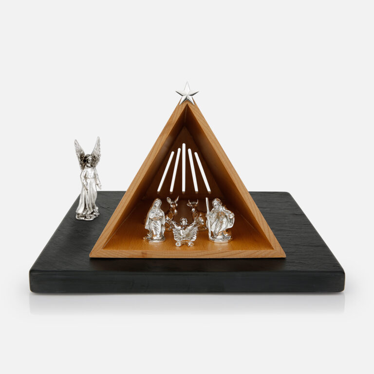 Conjunto Nascimento- Grande presépio popular em prata da Leitão & Irmão