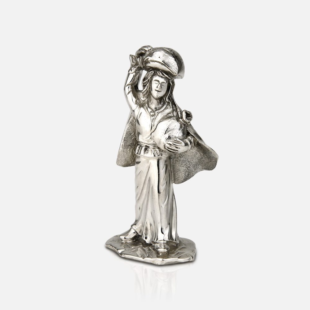 Conjunto O Pão- Grande presépio popular em prata da Leitão & Irmão