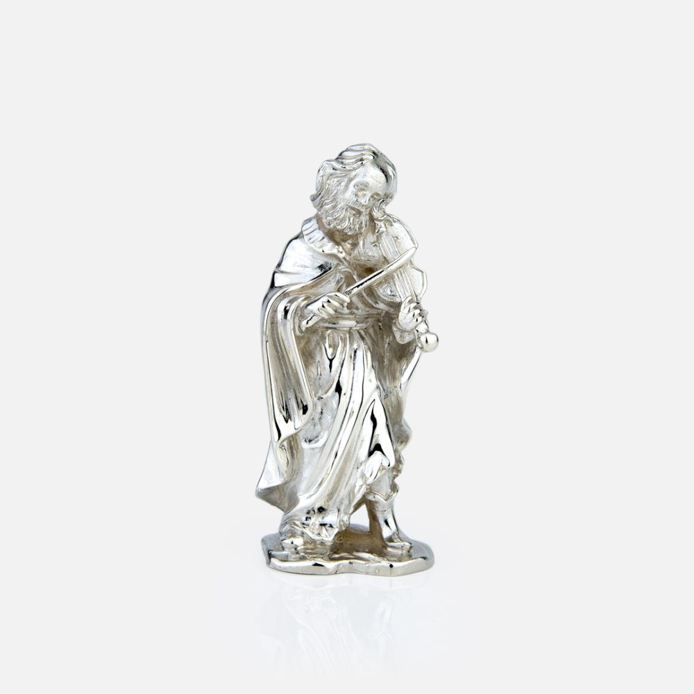 Conjunto O acampamento- Grande presépio popular em prata da Leitão & Irmão