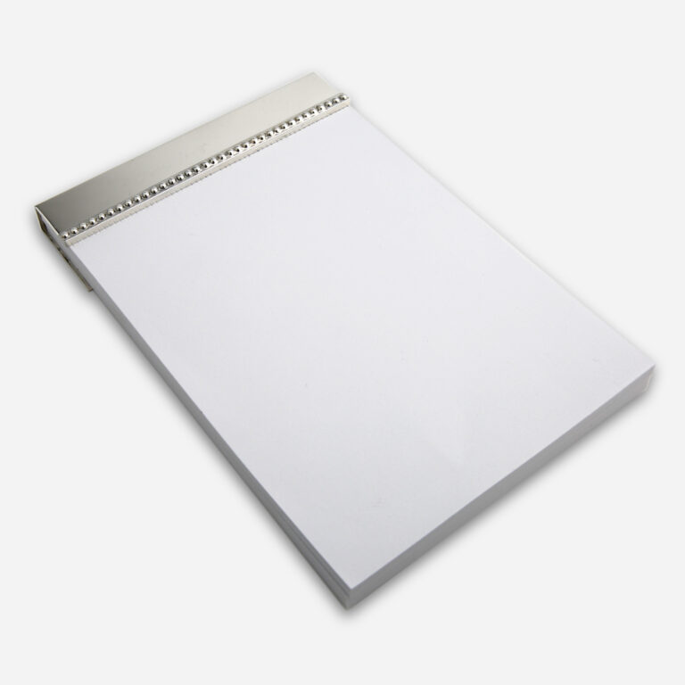 Porta blocos modelo contas em prata da Leitão & Irmão