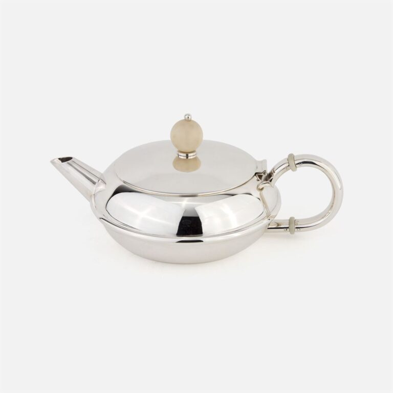 Bule em prata serviço de chá Arte Deco da Leitão & Irmão