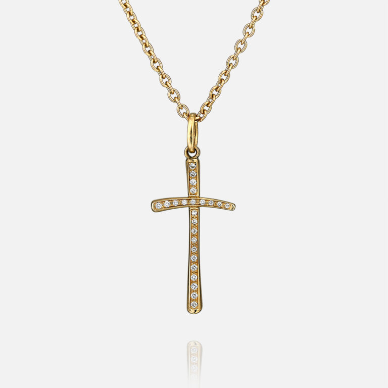 Cruz em ouro e diamantes da Leitão & Irmão