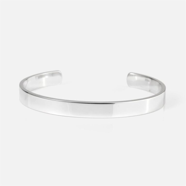 Pulseira aberta São Valentim em prata da leitão & Irmão