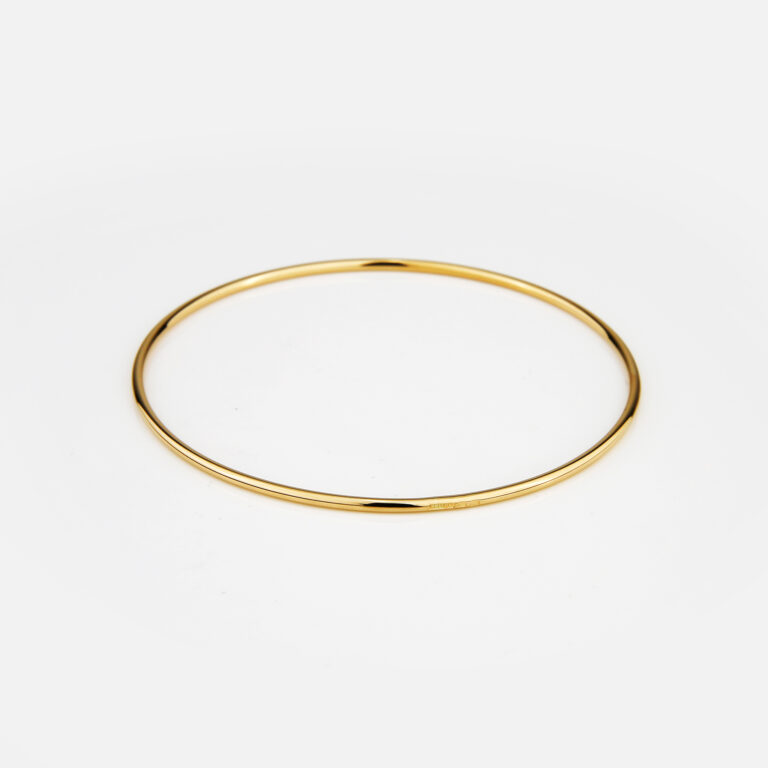 Pulseira escrava lisa em ouro amarelo da Leitão & Irmão