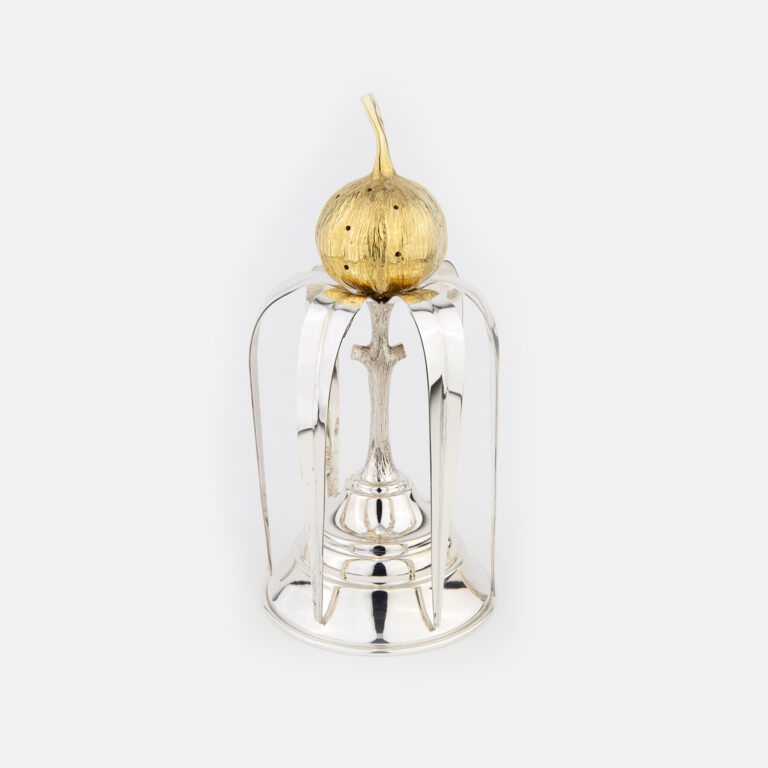 Paliteiro em prata modelo alho da Leitão & Irmão