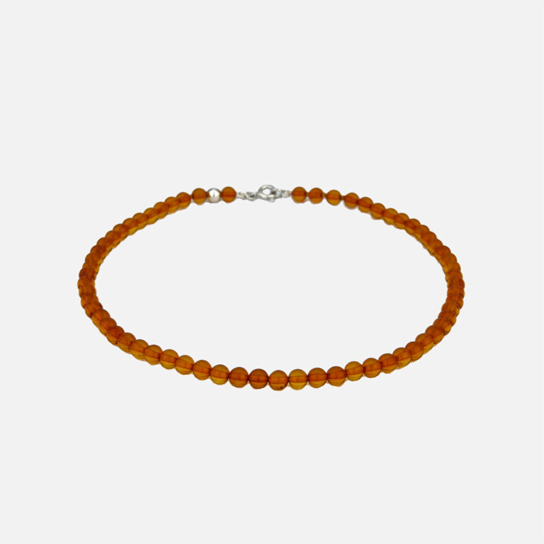 Colar âmbar e prata da Leitão & Irmão