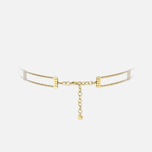 Fecho choker em ouro e diamantes da Leitão & Irmão x Débora Montenegro