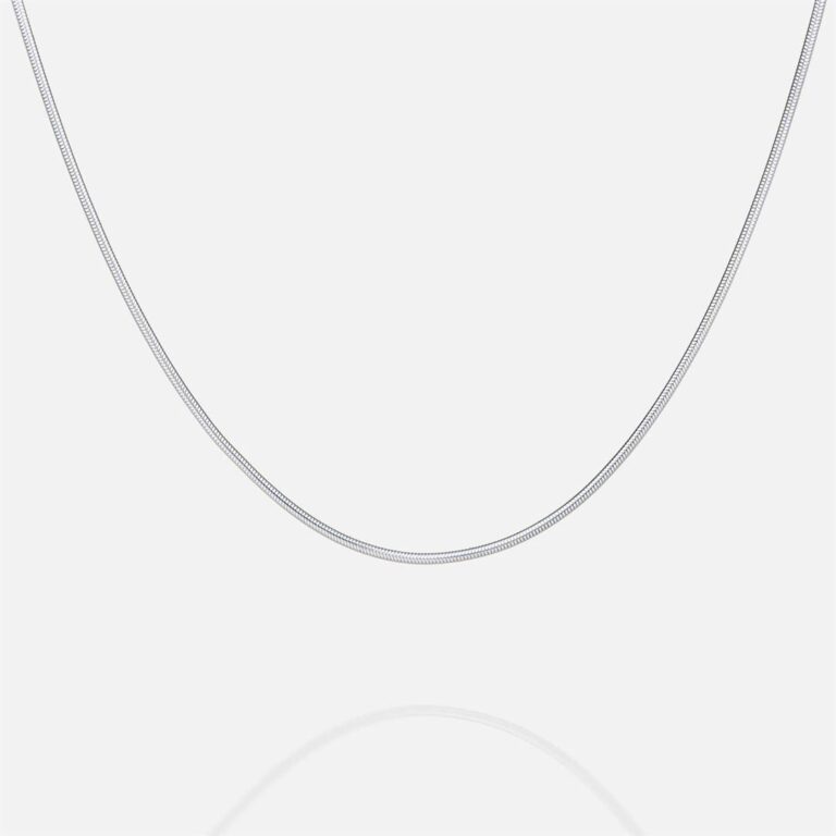 Fio de malha snake round em prata da Leitão & Irmão