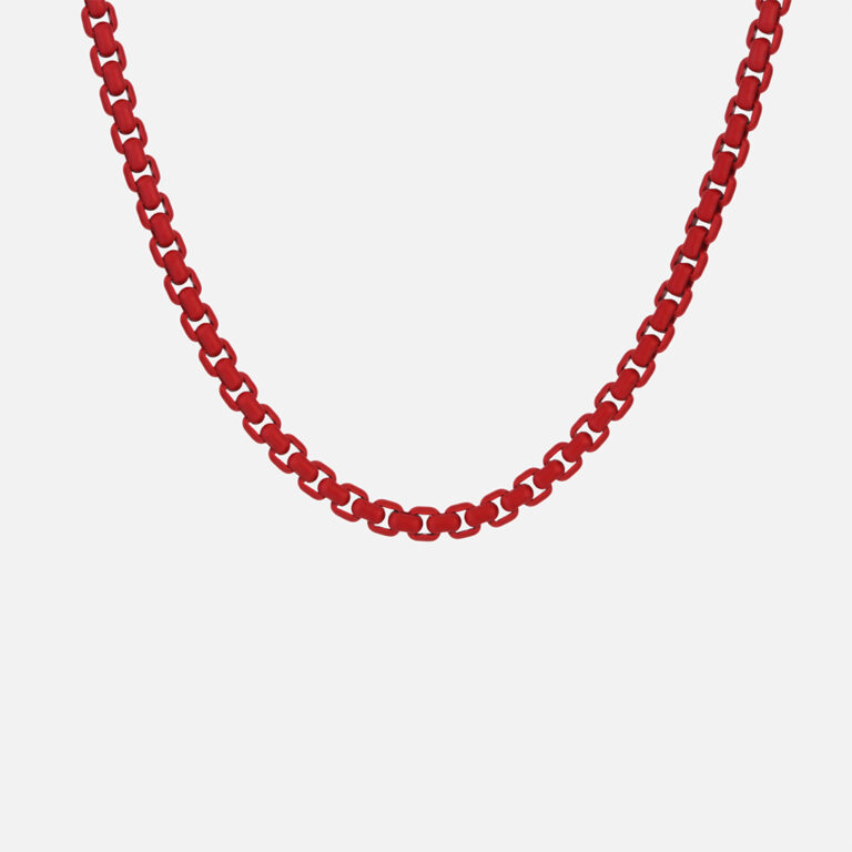 Fio em prata lacada colorida, na cor tomato red da Leitão & Irmão.