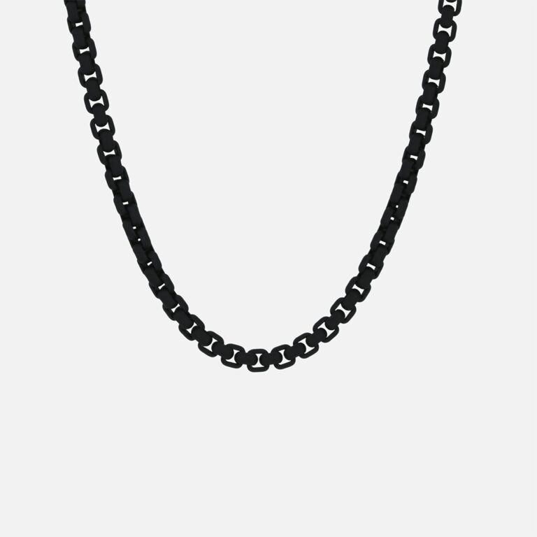 Fio em prata lacada colorida, na cor black matt da Leitão & Irmão.