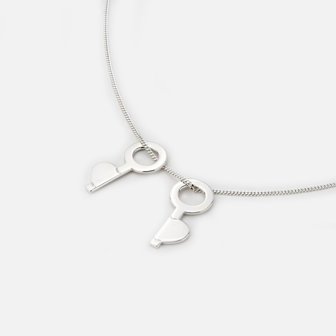 Pendente Love Key em prata da Leitão & Irmão