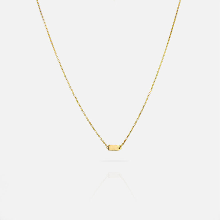 Colar em ouro da coleção Tag Me da Leitão & Irmão