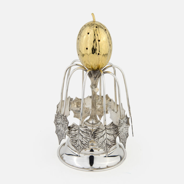 Paliteiro em prata modelo Melão da Leitão & Irmão