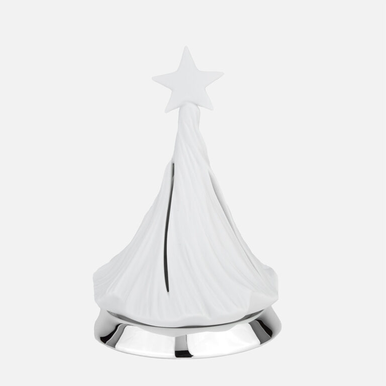 Árvore de Natal Twist em porcelana biscuit e prata da Leitão & Irmão