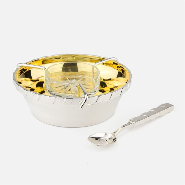 Conjunto de Caviar em prata modelo Baixela Pedro Leitão da Leitão & Irmão