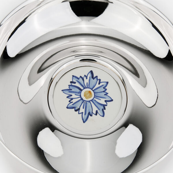 Salva em Prata e Azulejo Português | Florão Ocre - Image 5