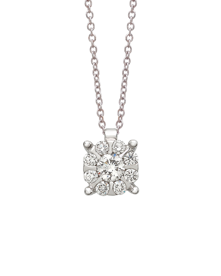 Fio em ouro branco 18K com diamantes de 0,44 ct, cor G e pureza VS/SI